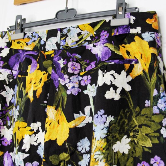 BNWT SS23 ERDEM MILES CEDRIC GARDEN FLORAL LINEN SHORTS 48 & 52 - Picture 5 of 13